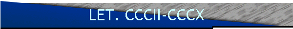 LET. CCCII-CCCX