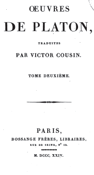 Platon : Philèbe